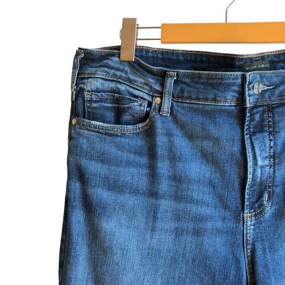 Silver Jeans Most Wanted Flare Max Flex Denim Size 20W - Picture 5 of 13